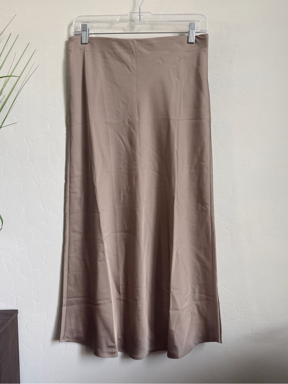 J.Crew Gwyneth Satin Slip Skirt Warm Boulder Medium NWT